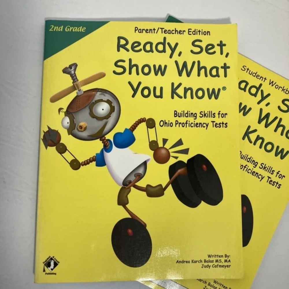 2nd‎ Gr Workbook Homeschool/Tutoring/Classroom RDG/Writing/Math w/Parent Book